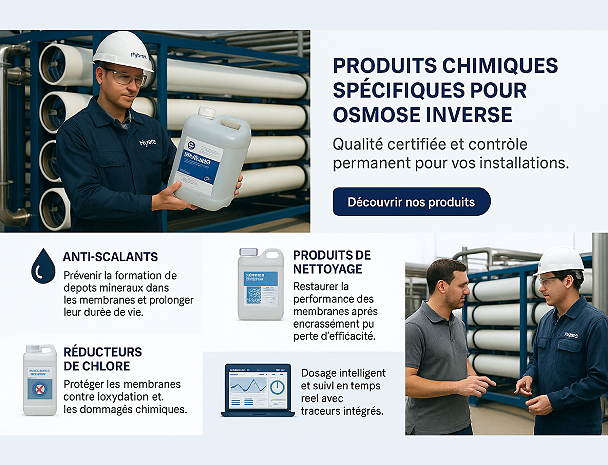 Produits chimiques pour osmose inverse
