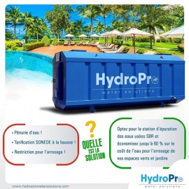 Station d'épuration d'eau usée en Tunisie biologique pour les hoteliers