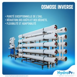 Nouvelle avancée chez HydroPro : L'osmose inverse plus efficace que jamais
