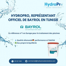 Hydropro, représentant officiel de bayrol en tunisie 