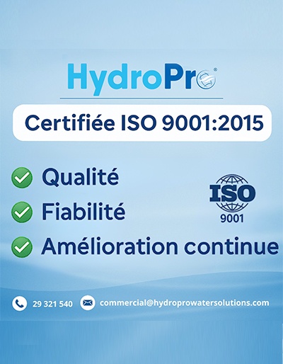 HydroPro Tunisie obtient la certification ISO 9001:2015
